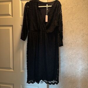 Black lace, pinkblush maternity dress size 1X